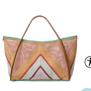 Multicolor Chevron Tote Bag